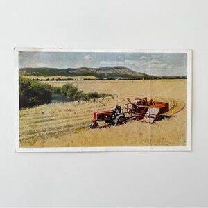 Advertising Postcard All Crop Harvester WC Tractor 1940